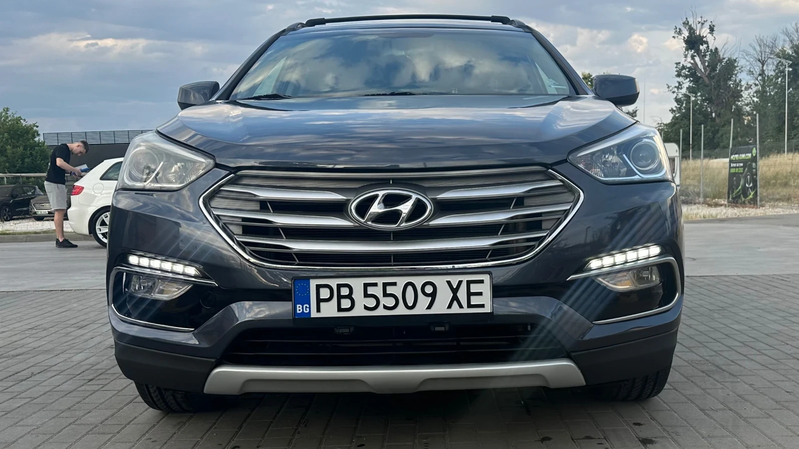Hyundai Santa fe 2.4 GDI, 2017г. 4x4, CarPlay, Кожен салон, евро 6.