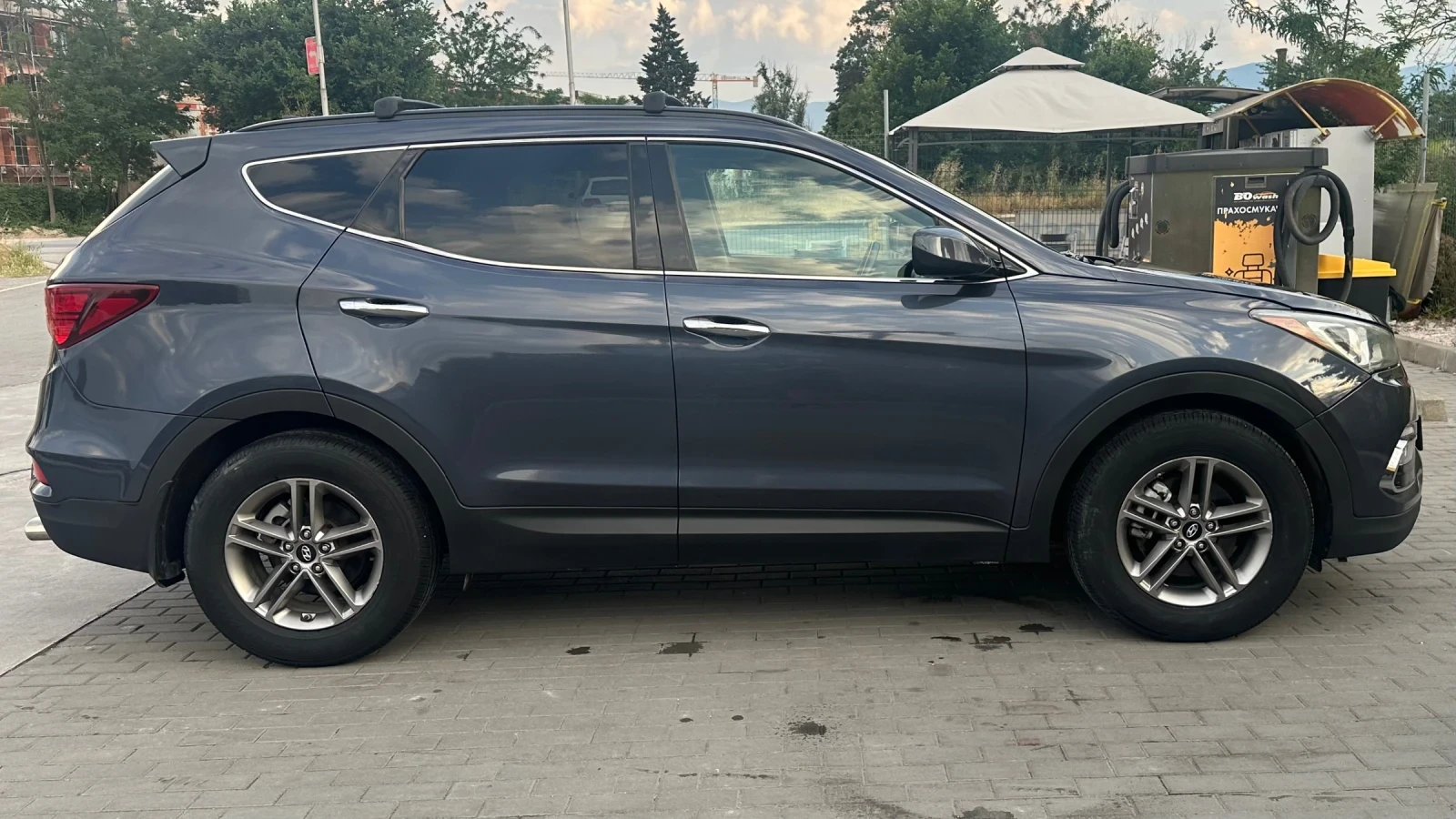 Hyundai Santa fe 2.4 GDI, 2017г. 4x4, CarPlay, Кожен салон, евро 6., снимка 7 - Автомобили и джипове - 55018241