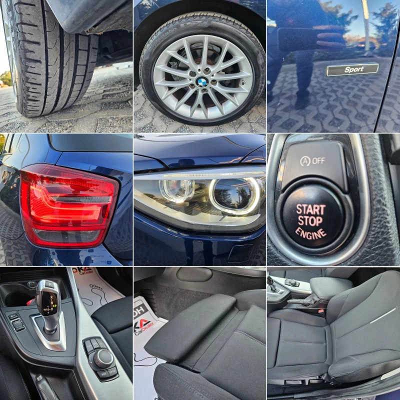 BMW 118 2.0D-143kc= АВТОМАТ= 161х.км= SPORT= LED= АВТОПИЛО, снимка 17 - Автомобили и джипове - 47412008