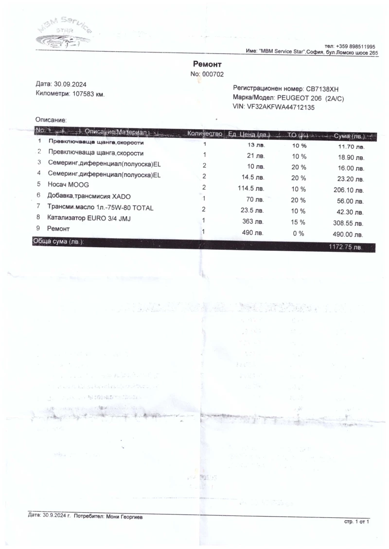 Peugeot 206, снимка 10 - Автомобили и джипове - 51934419