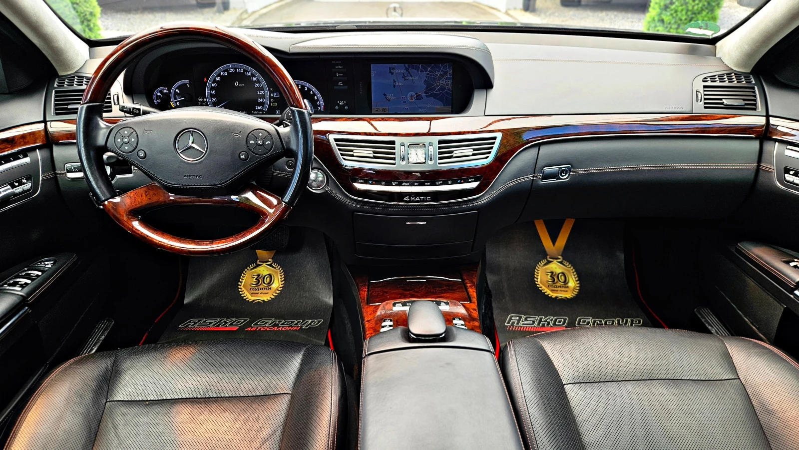 Mercedes-Benz S 500 L/AMG/4M/TVx3/DISTR/PANO/ВАКУУМ/ОБДУХ/МАСАЖ/LIZING, снимка 9 - Автомобили и джипове - 54719213