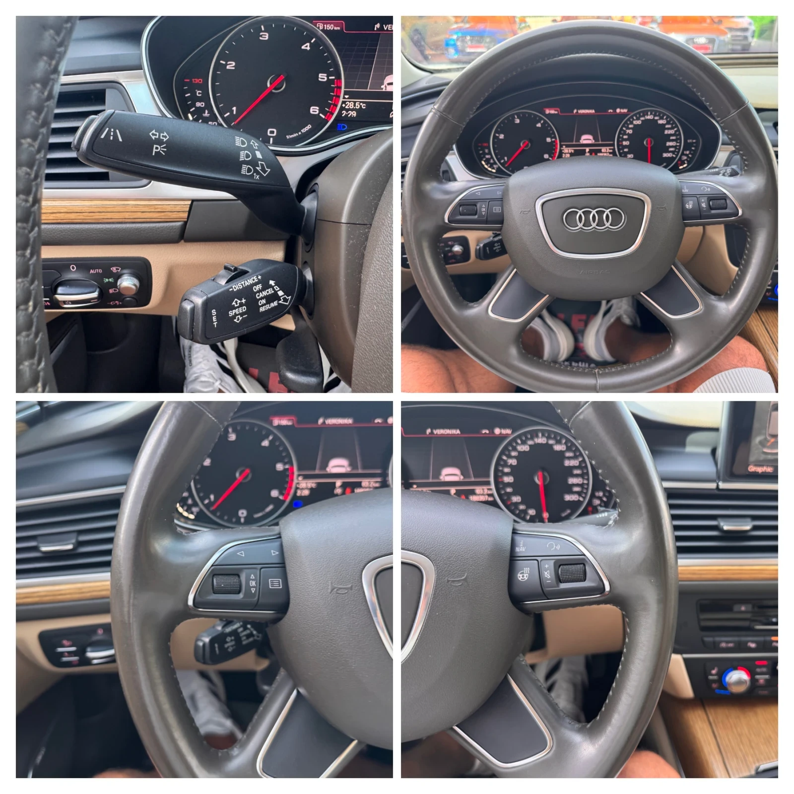 Audi A6 d/RS6/УНИКАТ/МАСАЖ+ ОБДУХВАНЕ/ХАМЕЛИОН/ТОП///, снимка 13 - Автомобили и джипове - 55302112