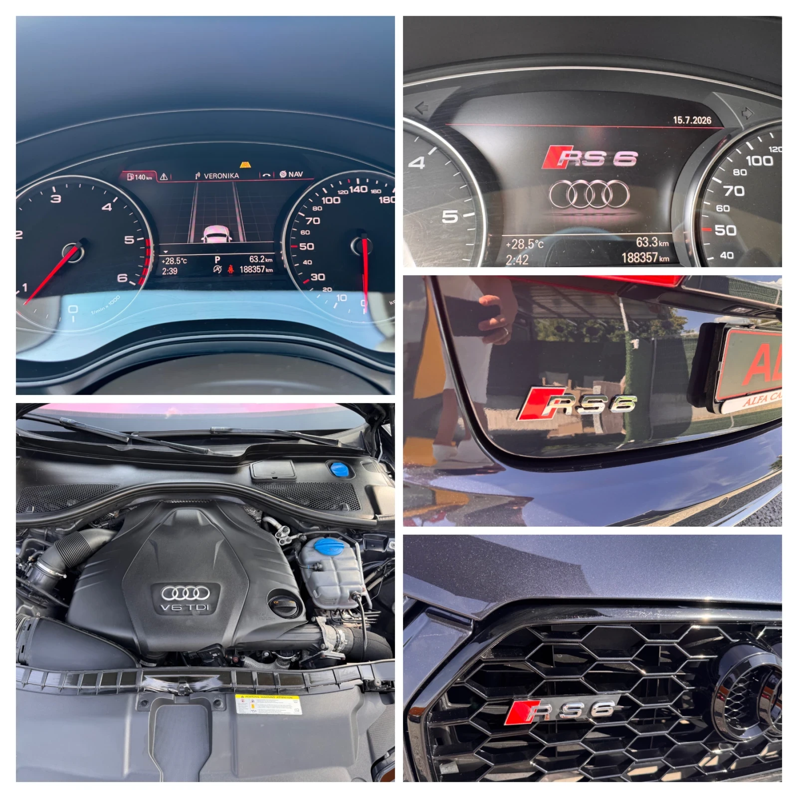 Audi A6 d/RS6/УНИКАТ/МАСАЖ+ ОБДУХВАНЕ/ХАМЕЛИОН/ТОП///, снимка 17 - Автомобили и джипове - 55302112