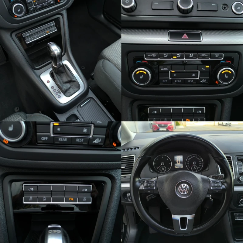 VW Sharan 2.0TDI DSG HIGHLINE ПАНОРАМА ЕЛ. ВРАТИ ГЕРМАНИЯ , снимка 12 - Автомобили и джипове - 51778543