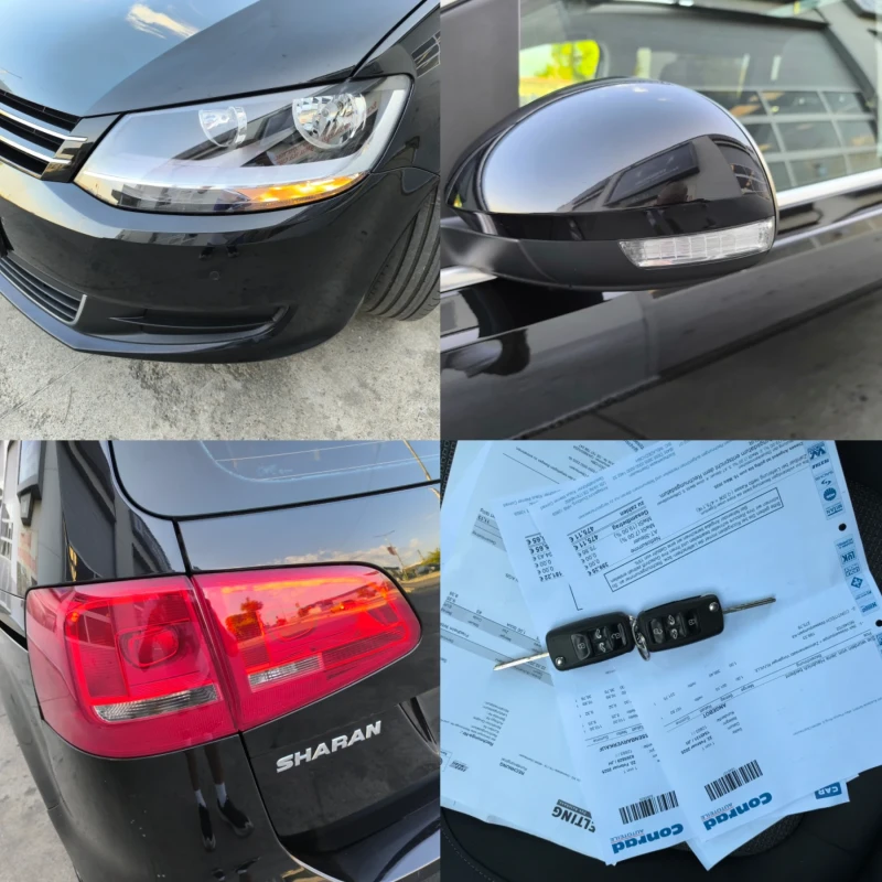 VW Sharan 2.0TDI DSG HIGHLINE ПАНОРАМА ЕЛ. ВРАТИ ГЕРМАНИЯ , снимка 11 - Автомобили и джипове - 51778543