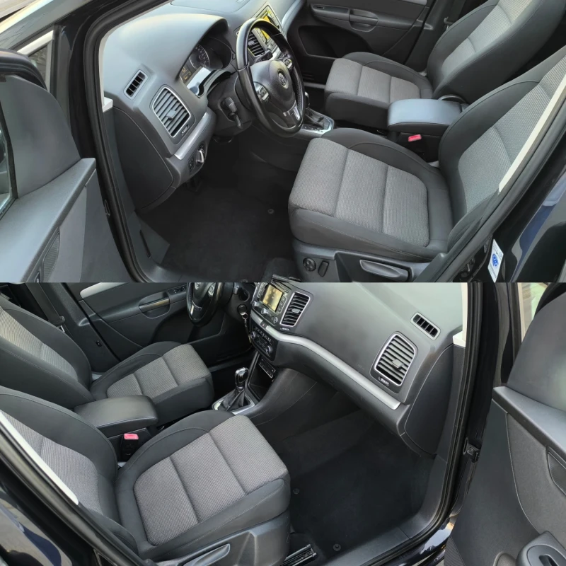 VW Sharan 2.0TDI DSG HIGHLINE ПАНОРАМА ЕЛ. ВРАТИ ГЕРМАНИЯ , снимка 9 - Автомобили и джипове - 51778543