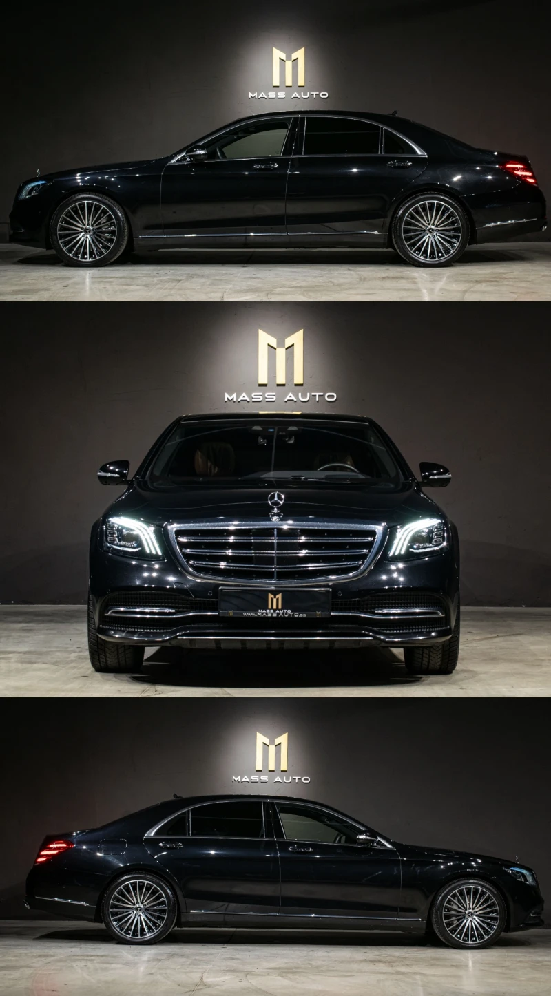 Mercedes-Benz 560 L/4Matic/Designo/РеаленПробег/Серв.История, снимка 2 - Автомобили и джипове - 52857882