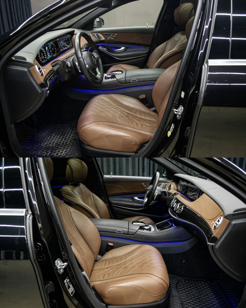 Mercedes-Benz 560 L/4Matic/Designo/РеаленПробег/Серв.История, снимка 7 - Автомобили и джипове - 52857882