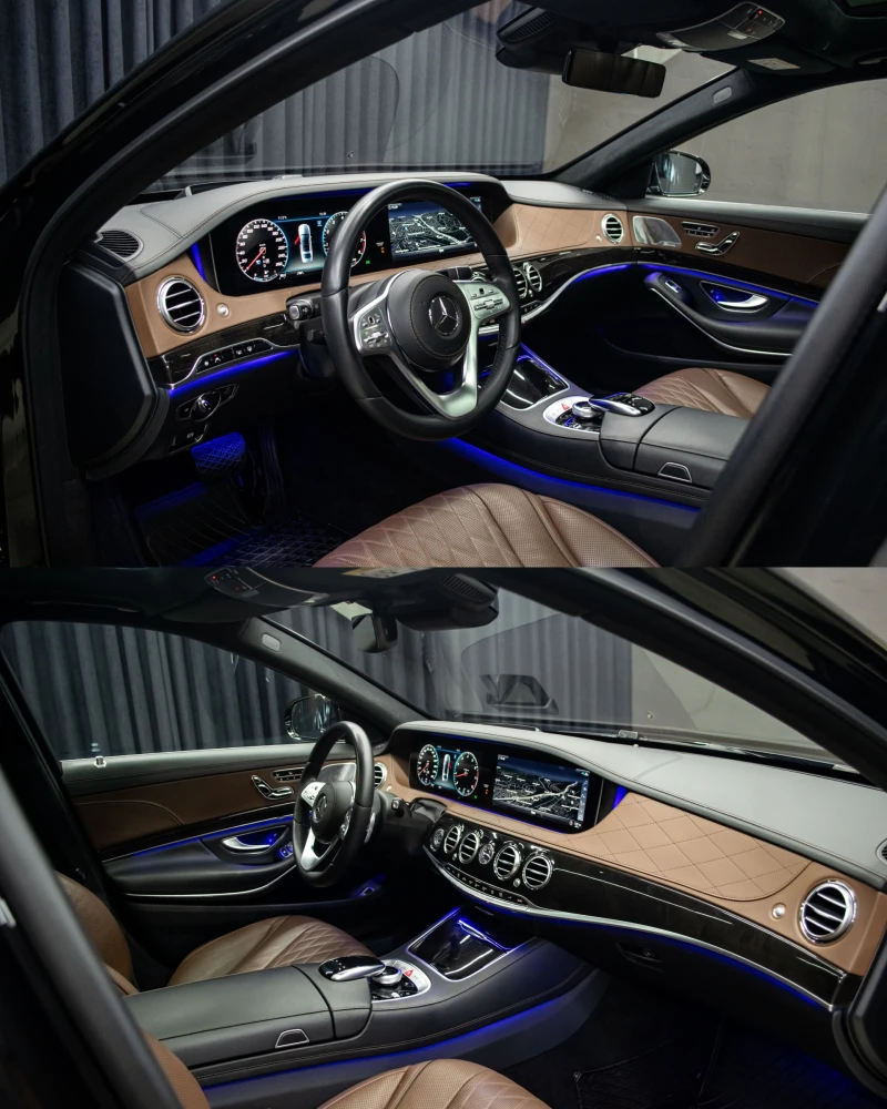 Mercedes-Benz 560 L/4Matic/Designo/РеаленПробег/Серв.История, снимка 6 - Автомобили и джипове - 52857882