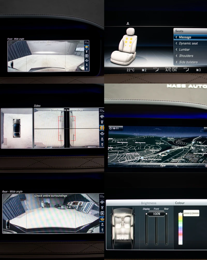 Mercedes-Benz 560 L/4Matic/Designo/РеаленПробег/Серв.История, снимка 12 - Автомобили и джипове - 52857882