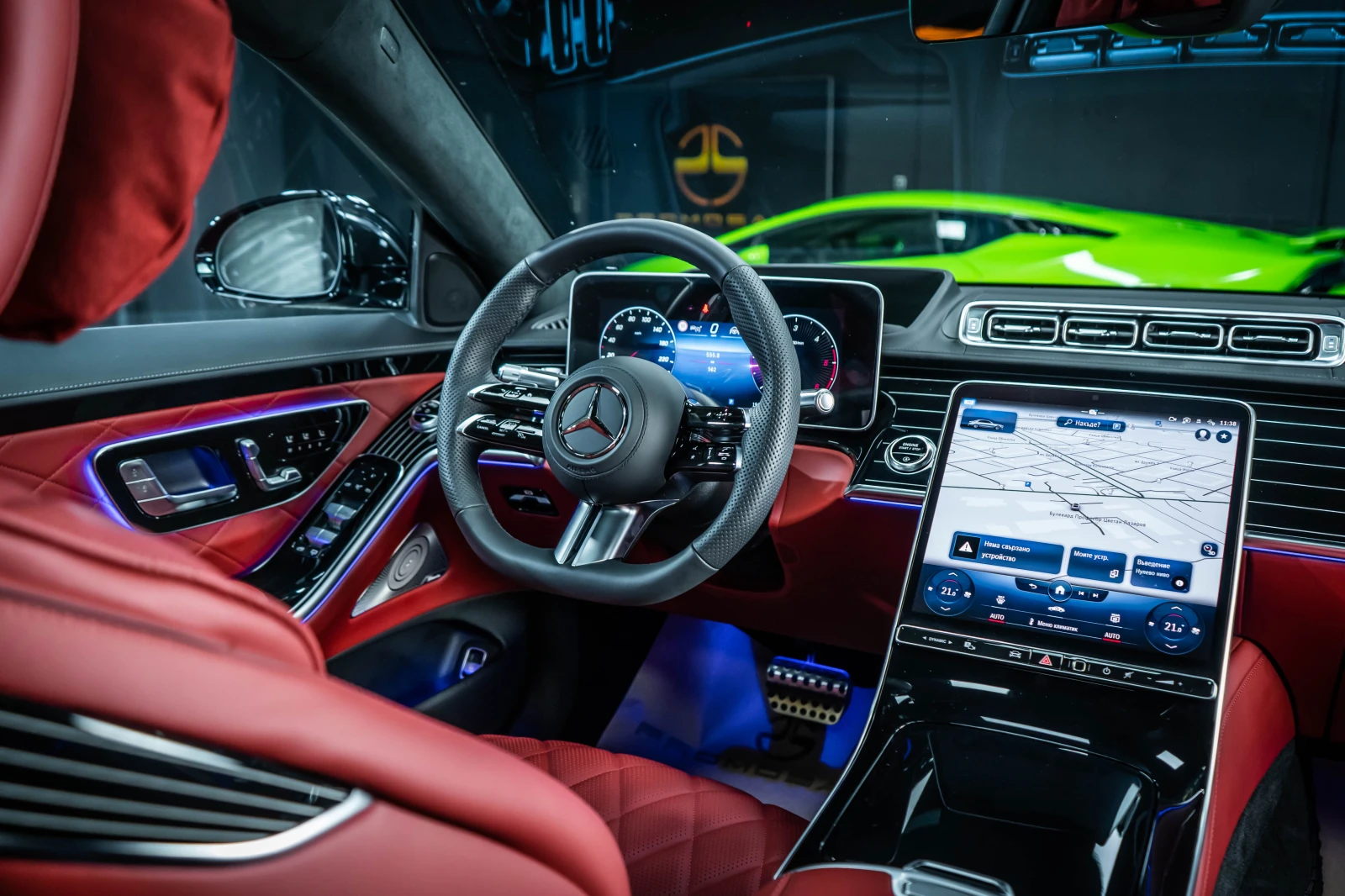 Mercedes-Benz S 400 d 4M L AMG - CHAUFFEUR - EXCLUSIVE RED, снимка 11 - Автомобили и джипове - 55362711