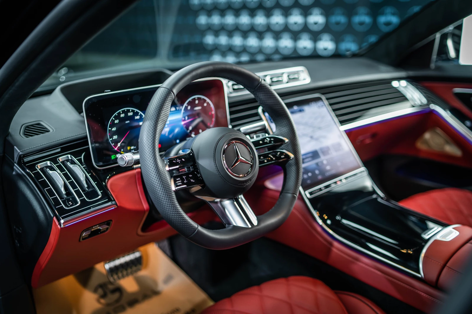 Mercedes-Benz S 400 d 4M L AMG - CHAUFFEUR - EXCLUSIVE RED, снимка 9 - Автомобили и джипове - 55362711