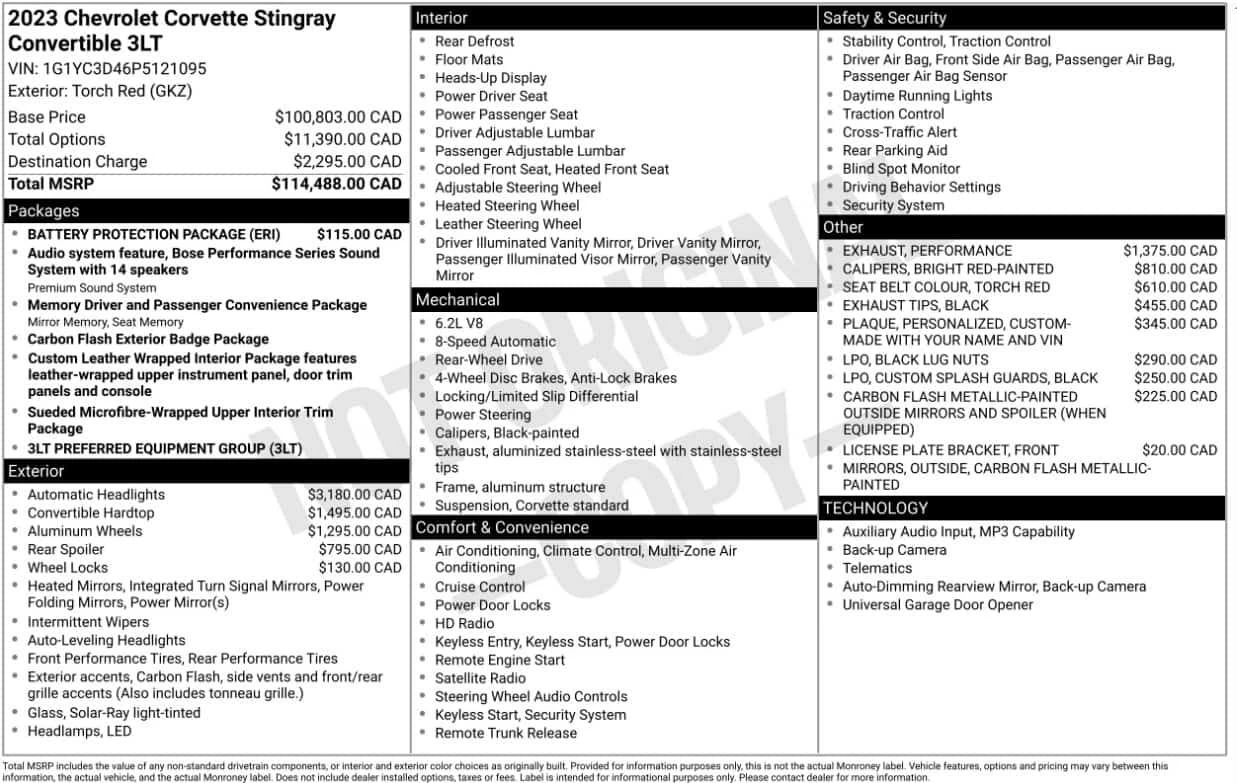 Chevrolet Corvette * 3LT * ПОДГРЕВ* KEYLESS* , снимка 10 - Автомобили и джипове - 54165612