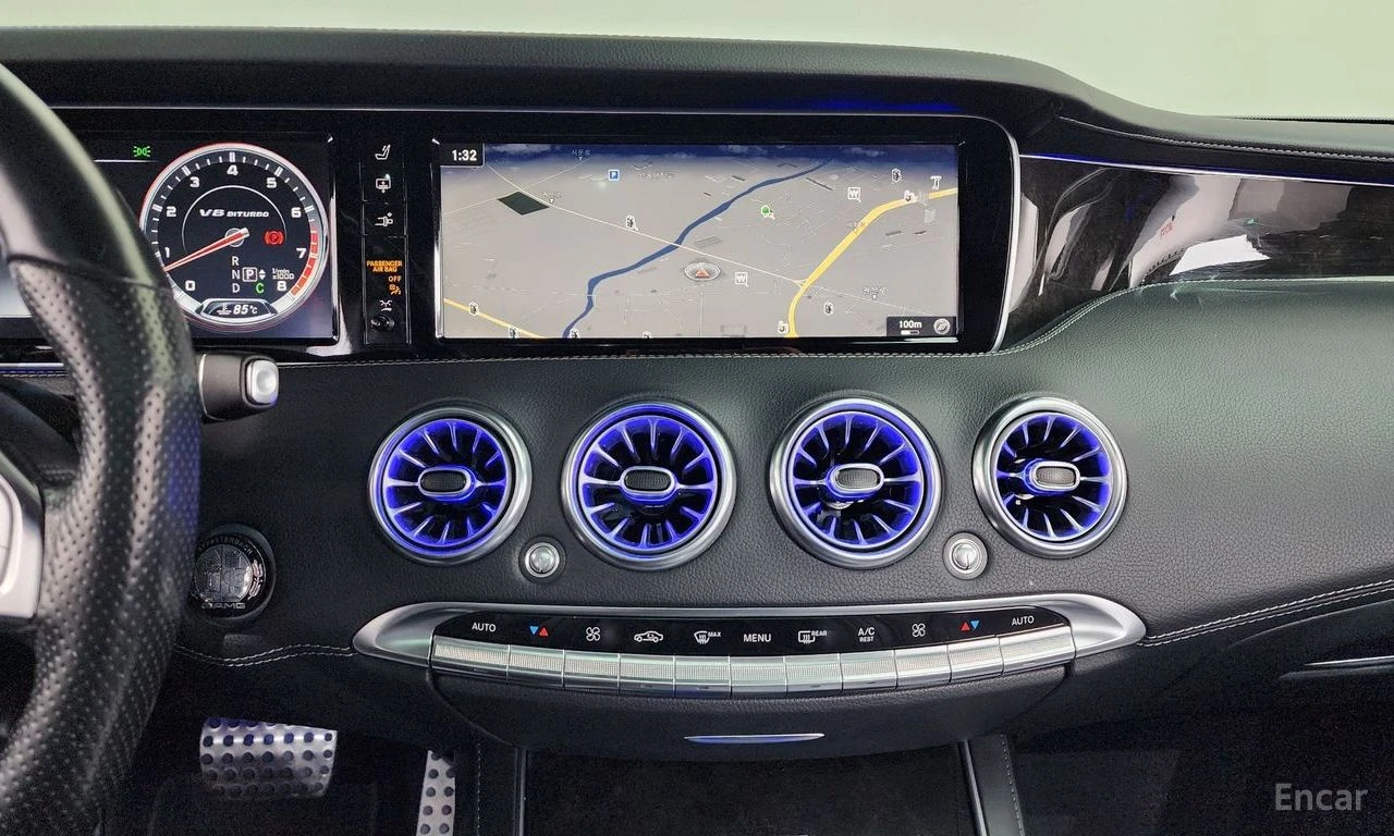 Mercedes-Benz S 63 AMG 4MATIC* COUPE* BURMESTER* ПАНО* ОБДУХВАНЕ* МАСАЖ* , снимка 12 - Автомобили и джипове - 54427375