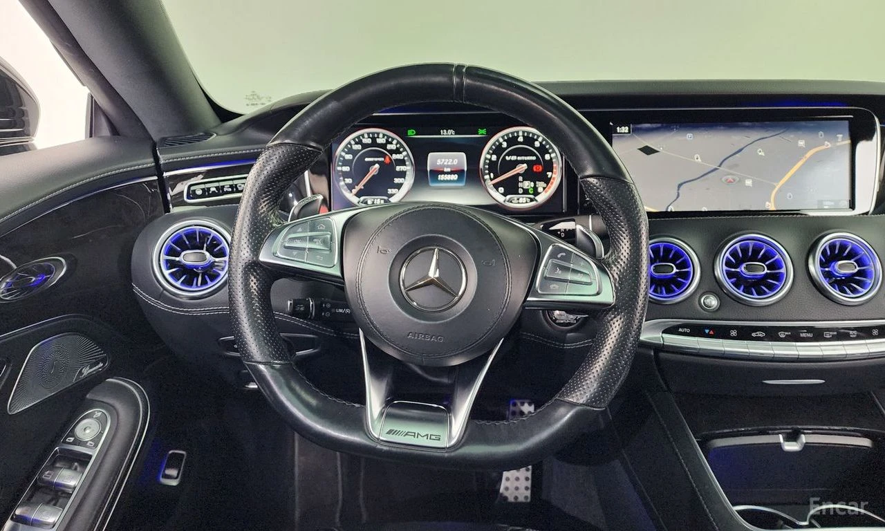 Mercedes-Benz S 63 AMG 4MATIC* COUPE* BURMESTER* ПАНО* ОБДУХВАНЕ* МАСАЖ* , снимка 9 - Автомобили и джипове - 54427375