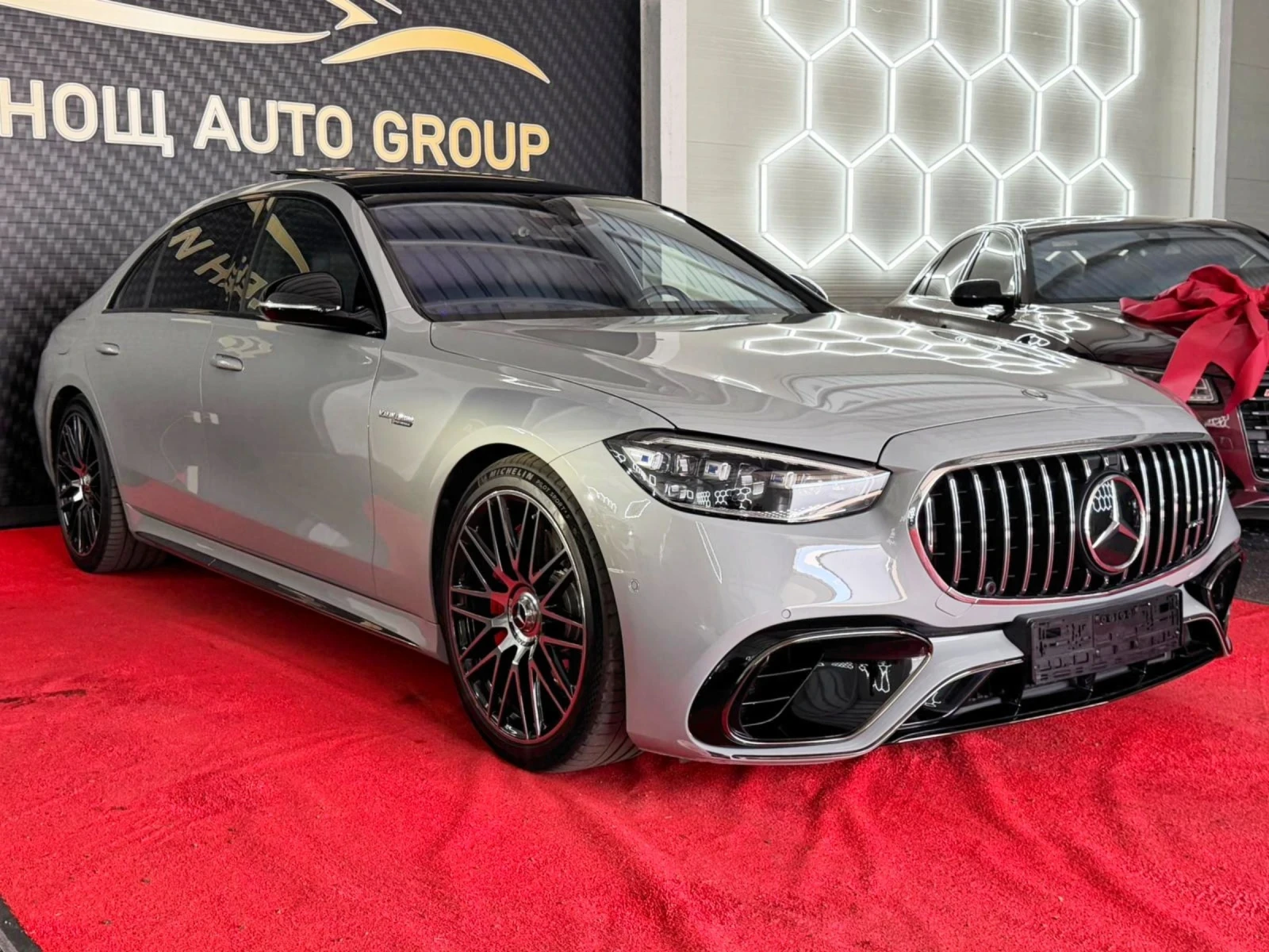 Mercedes-Benz S 63 AMG Mercedes S63 AMGE-PERFORMANCENARDO GREYRED CARBON , снимка 9 - Автомобили и джипове - 54996742