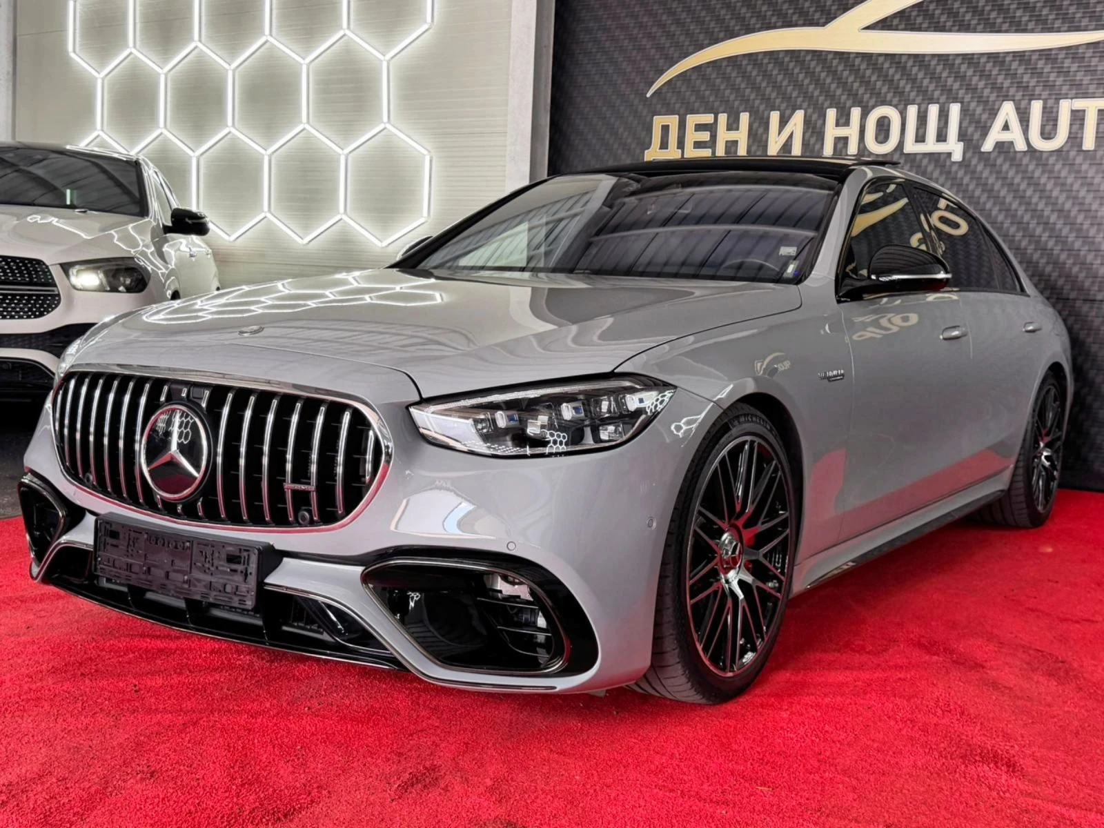 Mercedes-Benz S 63 AMG Mercedes S63 AMGE-PERFORMANCENARDO GREYRED CARBON , снимка 10 - Автомобили и джипове - 54996742