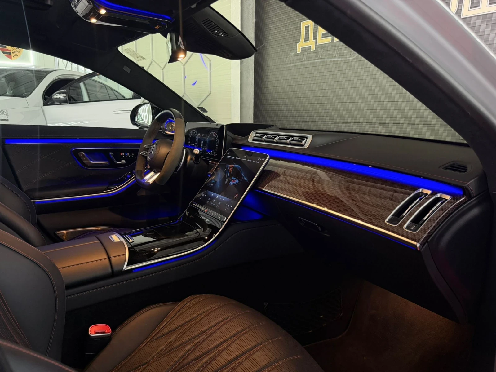 Mercedes-Benz S 63 AMG Mercedes S63 AMGE-PERFORMANCENARDO GREYRED CARBON , снимка 16 - Автомобили и джипове - 54996742