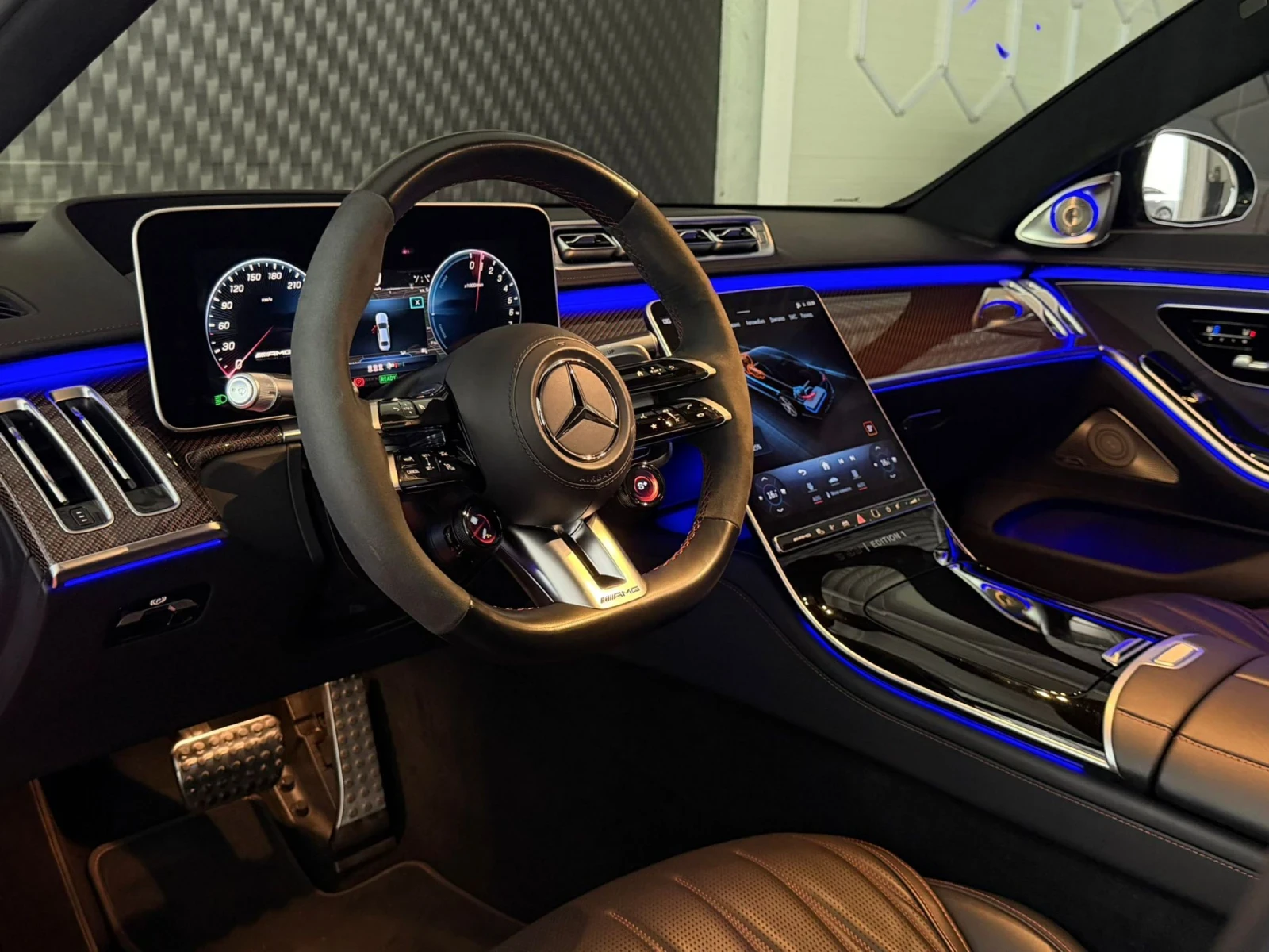 Mercedes-Benz S 63 AMG Mercedes S63 AMGE-PERFORMANCENARDO GREYRED CARBON , снимка 11 - Автомобили и джипове - 54996742