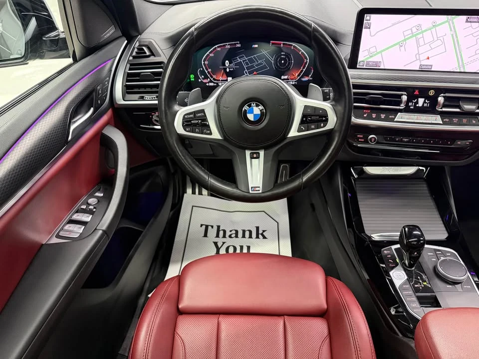 BMW X3 * M PKG* 360* RED INTERIOR* NARDO GRAY* HARMAN KAR, снимка 16 - Автомобили и джипове - 54176570