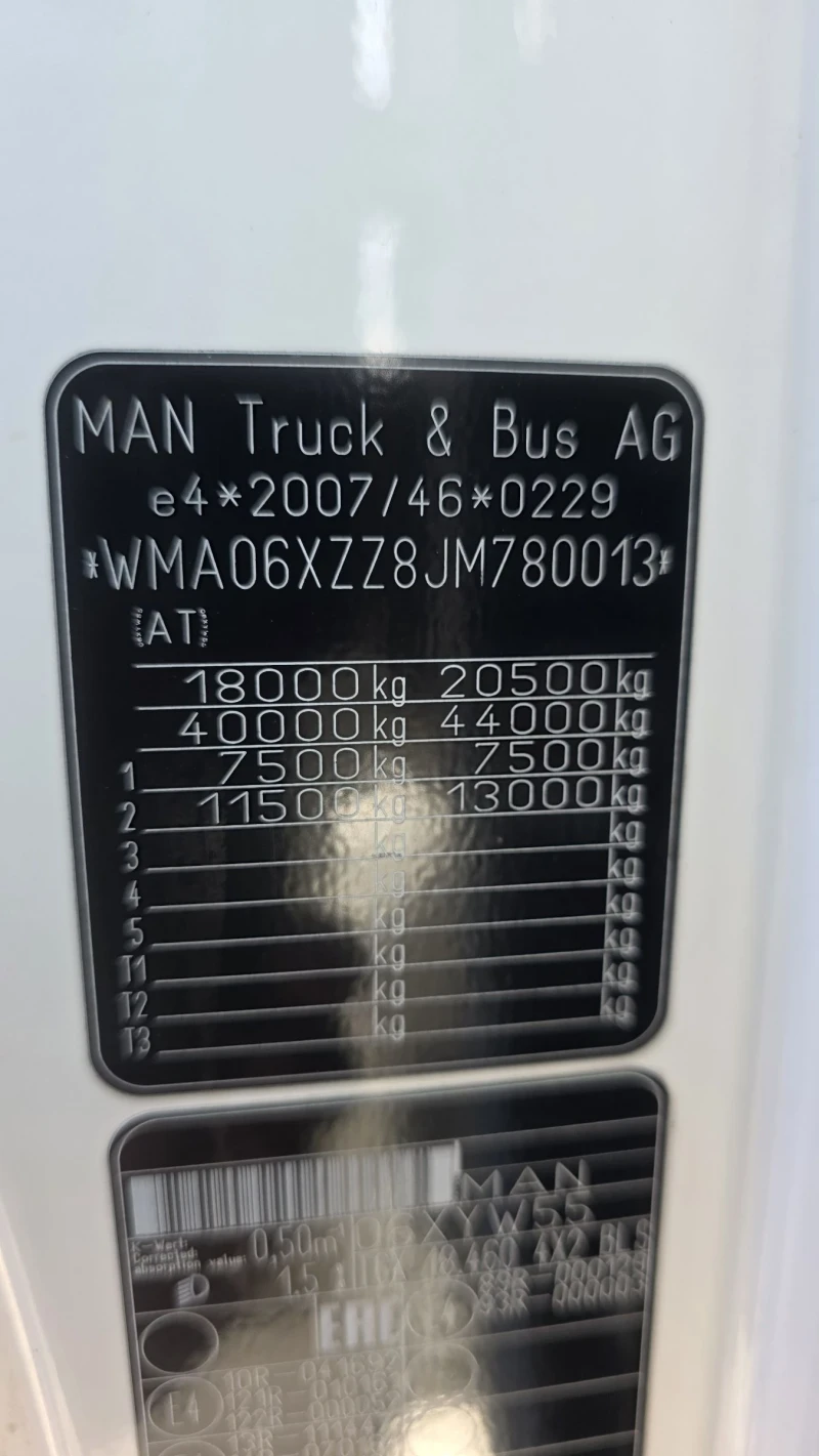 Man Tgx 18 460 EURO 6, снимка 10 - Камиони - 52727197