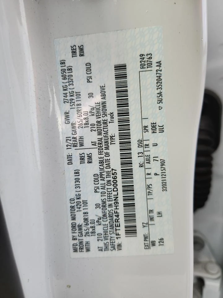 Ford Ranger XL/AWD/АВТОФИНАНСИРАНЕ ОТ 470 лв , снимка 12 - Автомобили и джипове - 53112182