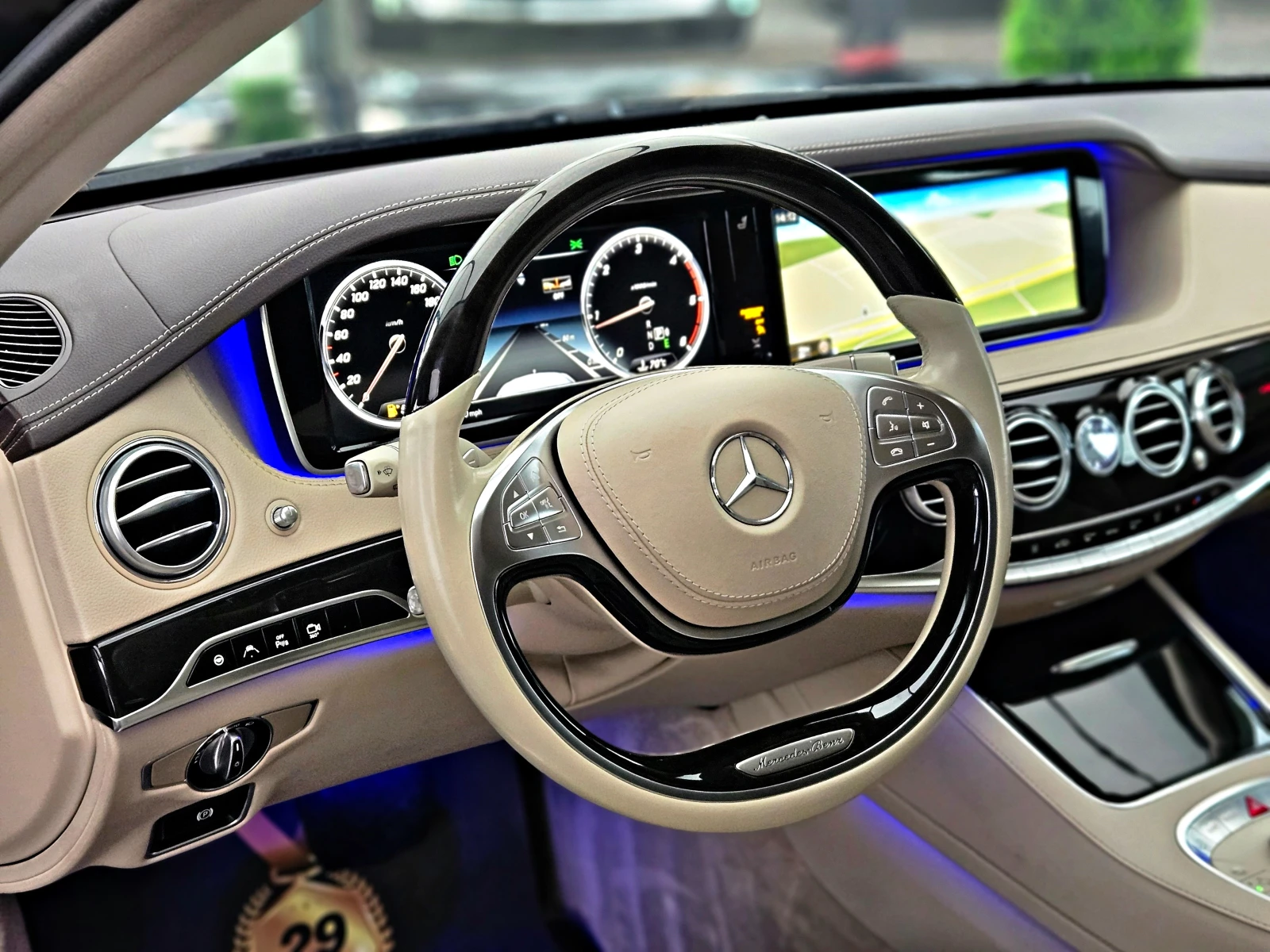 Mercedes-Benz S 350 L/AMG/TVx3/FACE/GERMANY/360CAM/DISTR/AMBI//LI | Mobile.bg   9