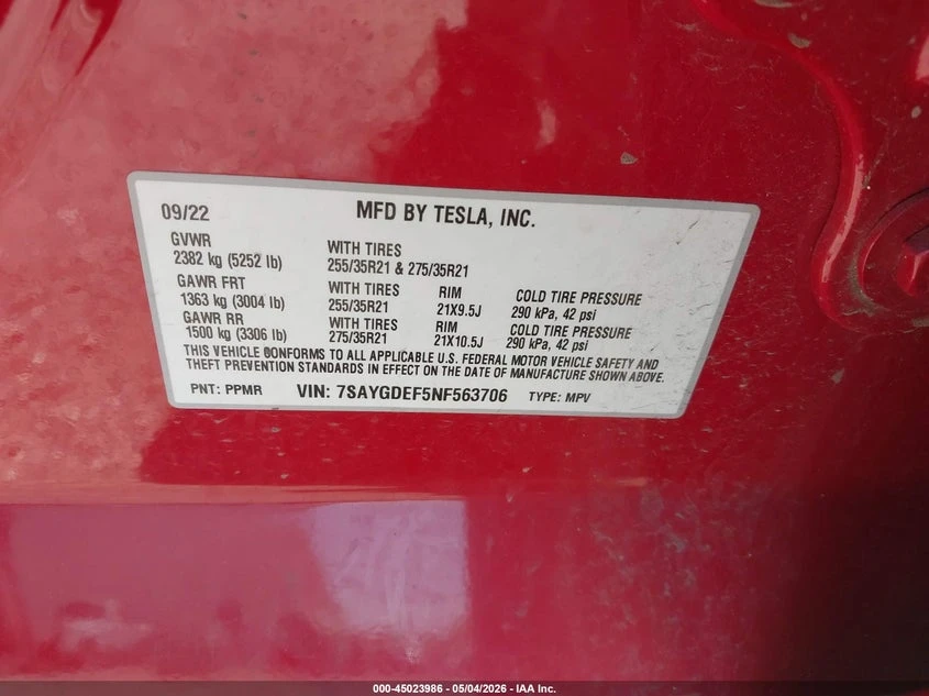 Tesla Model Y Performance Dual Motor All-Wheel Drive, снимка 13 - Автомобили и джипове - 54700674