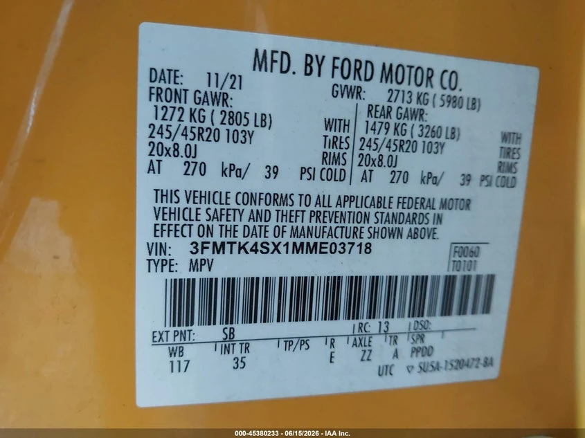 Ford Mustang Mach-E Gt, снимка 9 - Автомобили и джипове - 55469192