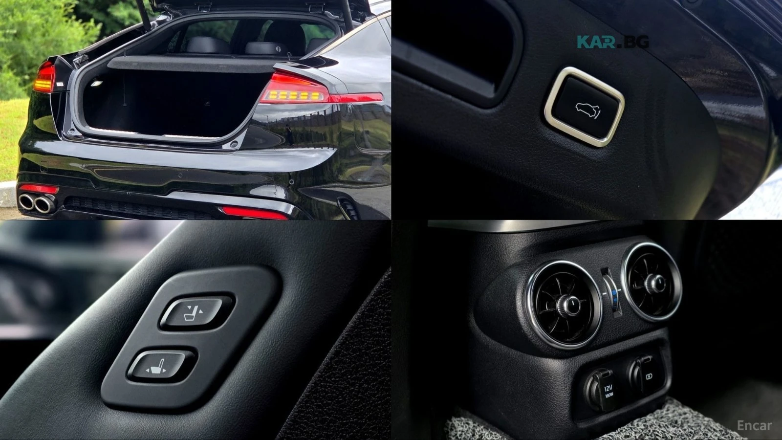 Kia Stinger 3.3 Turbo 2WD GT* КОЖА* ОБДУХВ* НАВИ, снимка 17 - Автомобили и джипове - 55331970