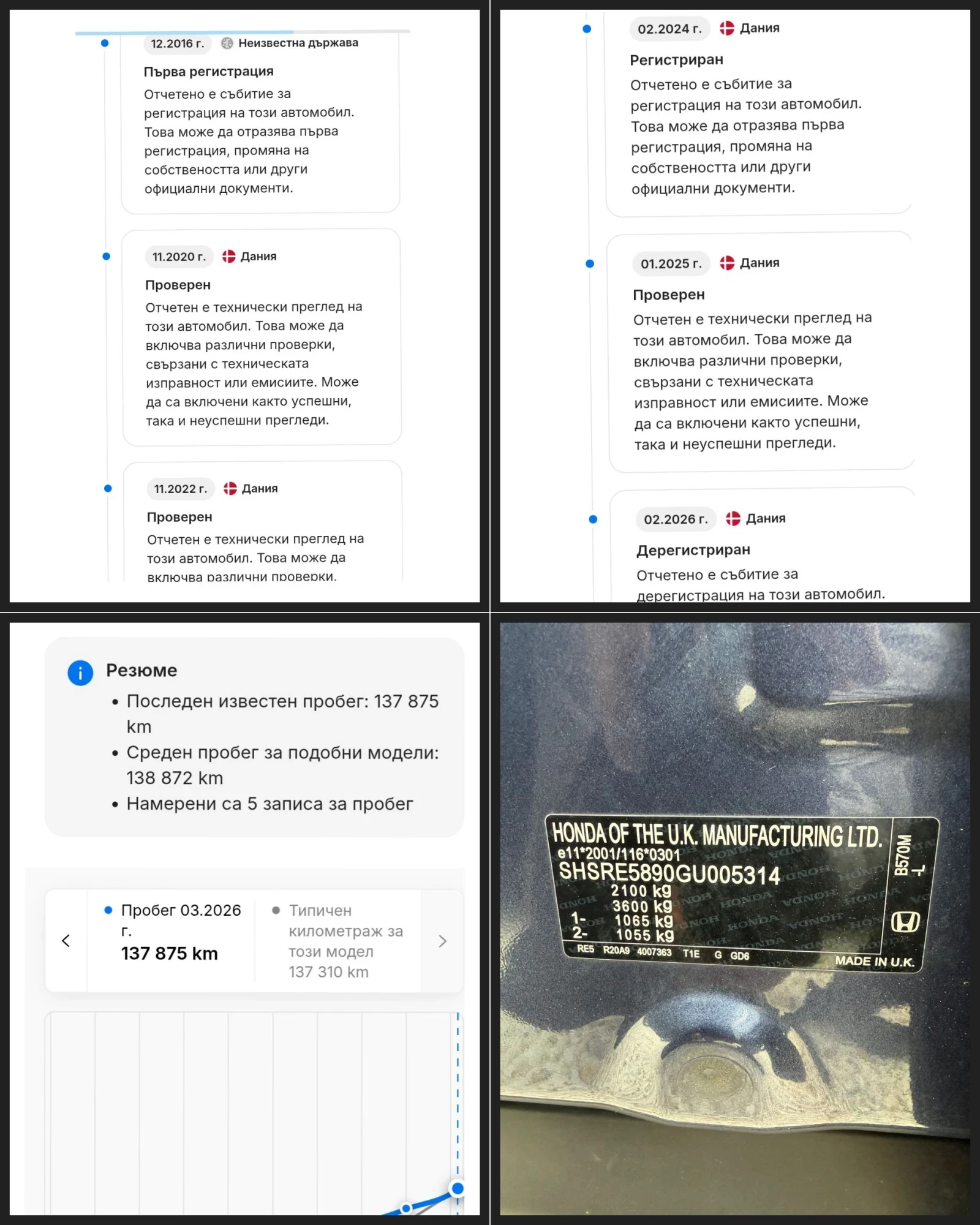 Honda Cr-v FULL SERVICE IN HONDA Exeutive 137. 000км, снимка 9 - Автомобили и джипове - 54209300