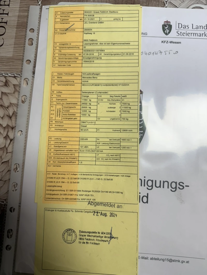 Mercedes-Benz Actros 2645 - Преходен хенгер, комплект с ремарке, снимка 13 - Камиони - 49723422