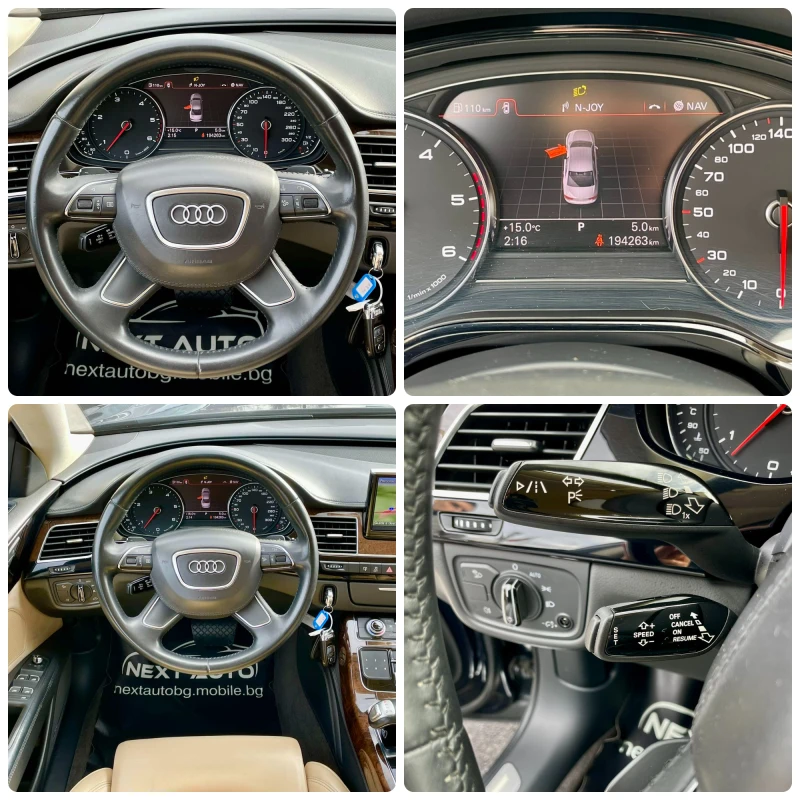 Audi A8 4.2TDI V8 351HP LANE ASSIST , снимка 13 - Автомобили и джипове - 53187450