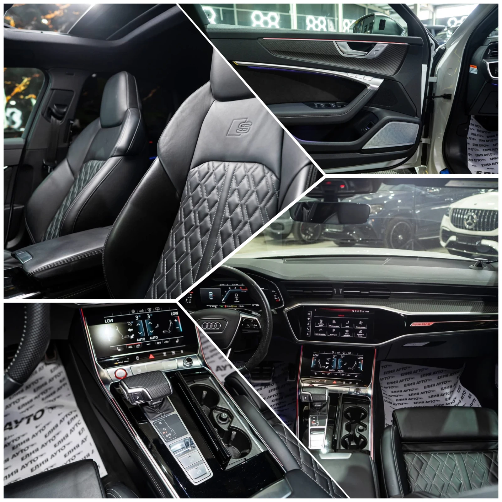 Audi S6 MATRIX QUATTRO CARBON B&O HUD ЛИЗИНГ 100%, снимка 16 - Автомобили и джипове - 55277371