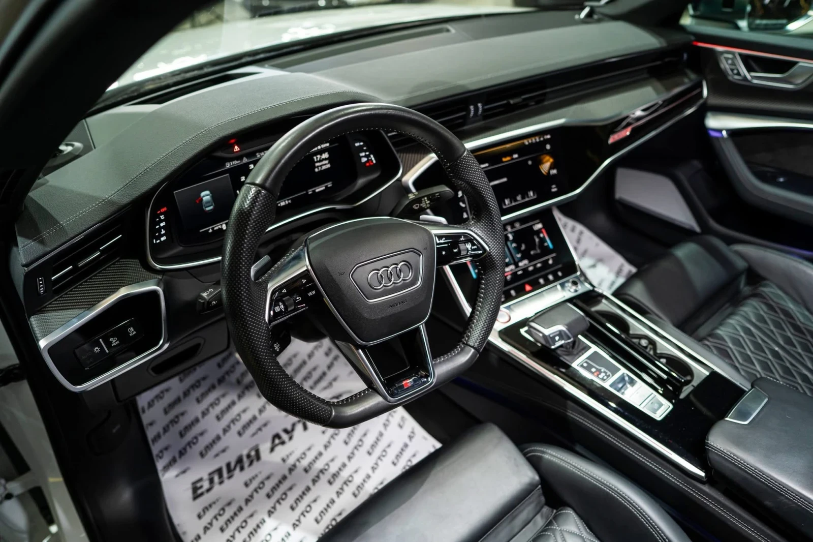 Audi S6 MATRIX QUATTRO CARBON B&O HUD ЛИЗИНГ 100%, снимка 12 - Автомобили и джипове - 55277371