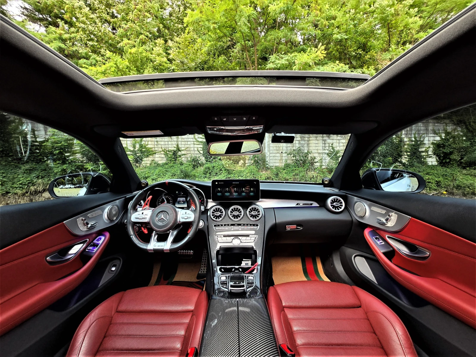 Mercedes-Benz C 200 AMG 63 CONV* HUD* EXHAUST TUNE* F1* CARBON* КРАЙНА, снимка 9 - Автомобили и джипове - 55091853