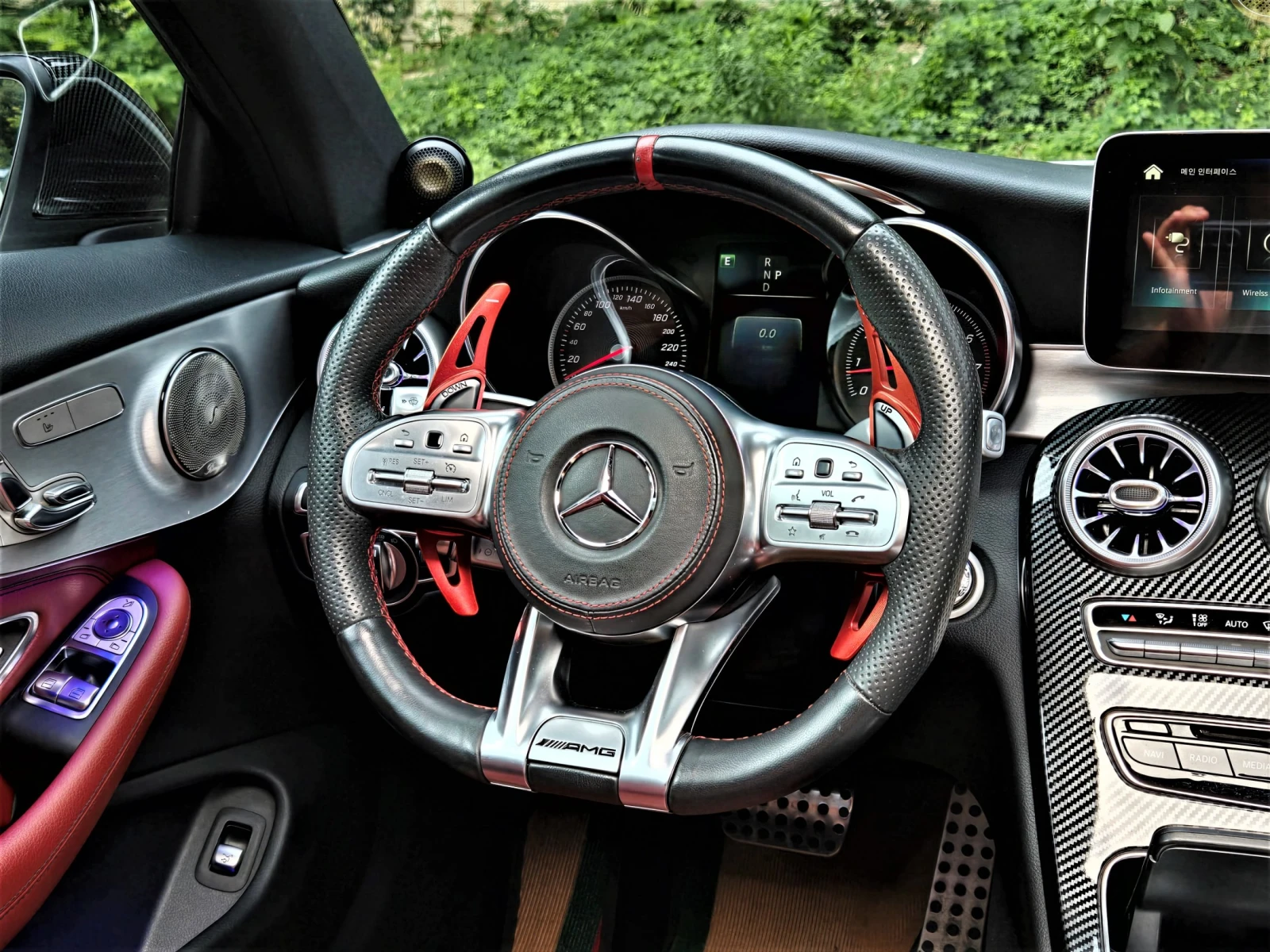 Mercedes-Benz C 200 AMG 63 CONV* HUD* EXHAUST TUNE* F1* CARBON* КРАЙНА, снимка 7 - Автомобили и джипове - 55091853