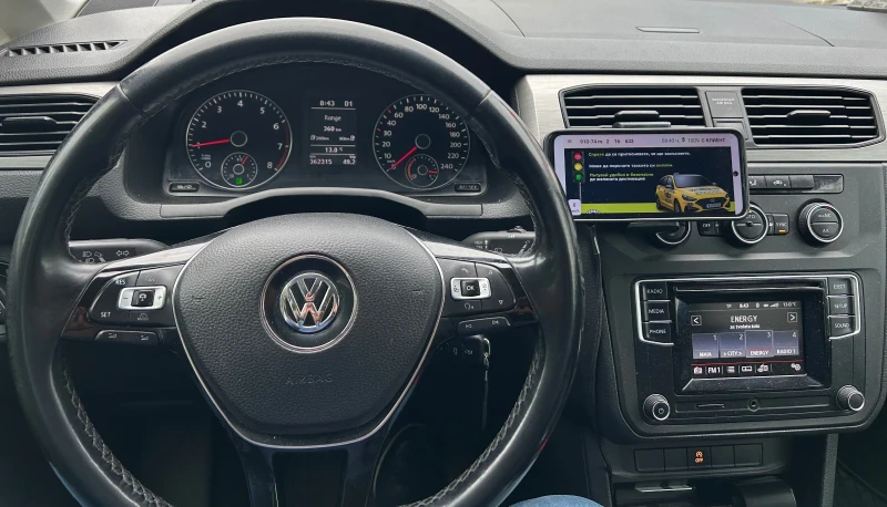 VW Caddy VW Caddy IV 1.4 TGI CNG DSG | 2017 | 7 места | Так, снимка 5 - Автомобили и джипове - 52394265