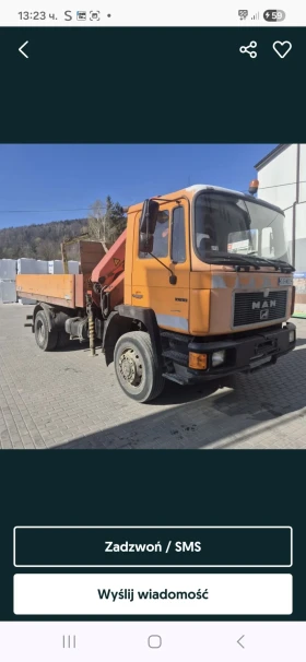 Man 17.232 4x4 Кран 13 метра, снимка 1