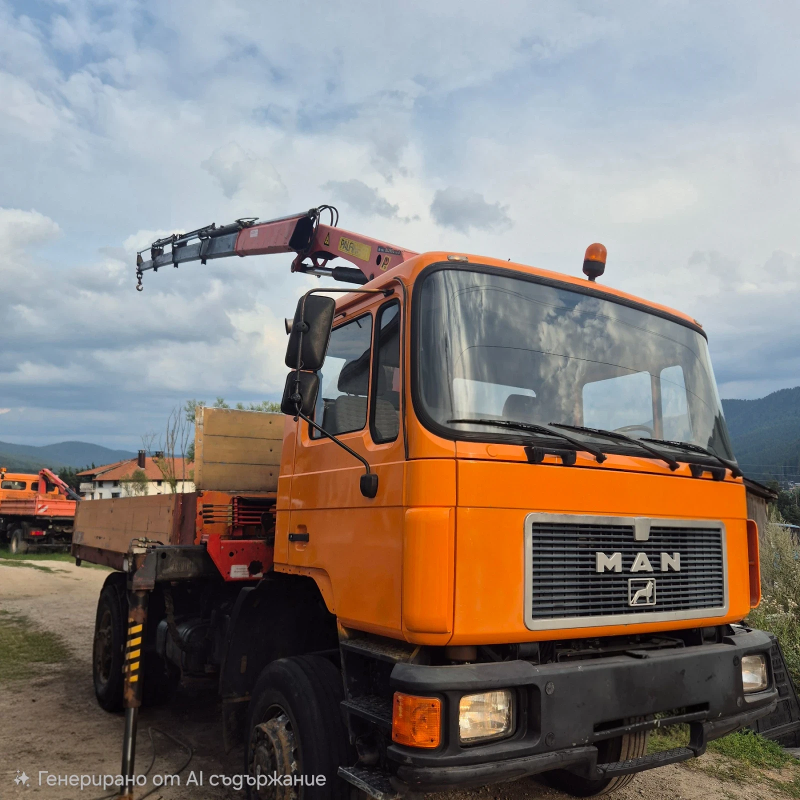 Man 17.232 4x4 Кран 13 метра