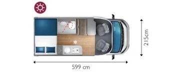 Кемпер Fiat C 60 Compact, снимка 3 - Каравани и кемпери - 47418548