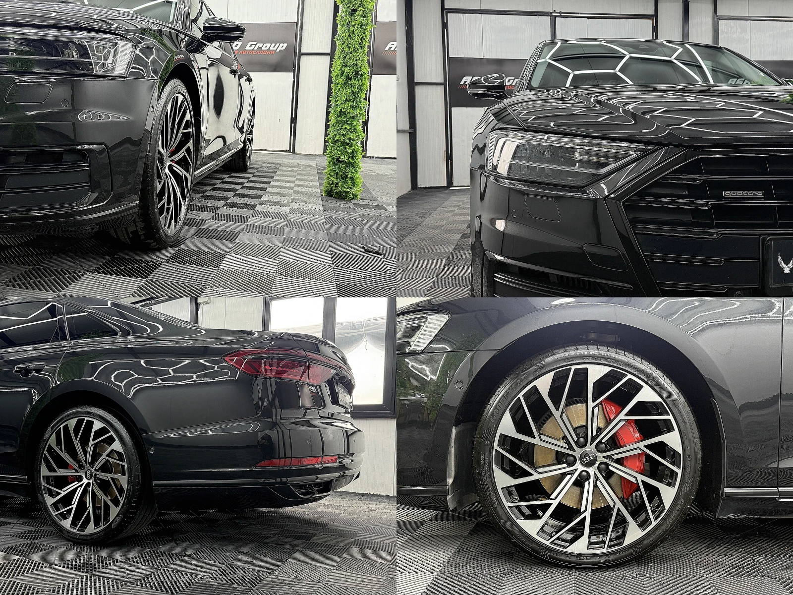 Audi A8 5.0D/PANORAMA/KeylesGo/3D-kamera/soft close/ЛИЗИНГ, снимка 8 - Автомобили и джипове - 54388356