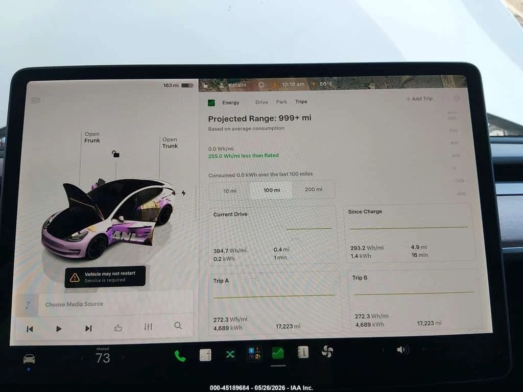 Tesla Model 3 * PERFORMANCE DUAL MOTOR ALL WHEEL DRIVE * CARFAX , снимка 16 - Автомобили и джипове - 56186002