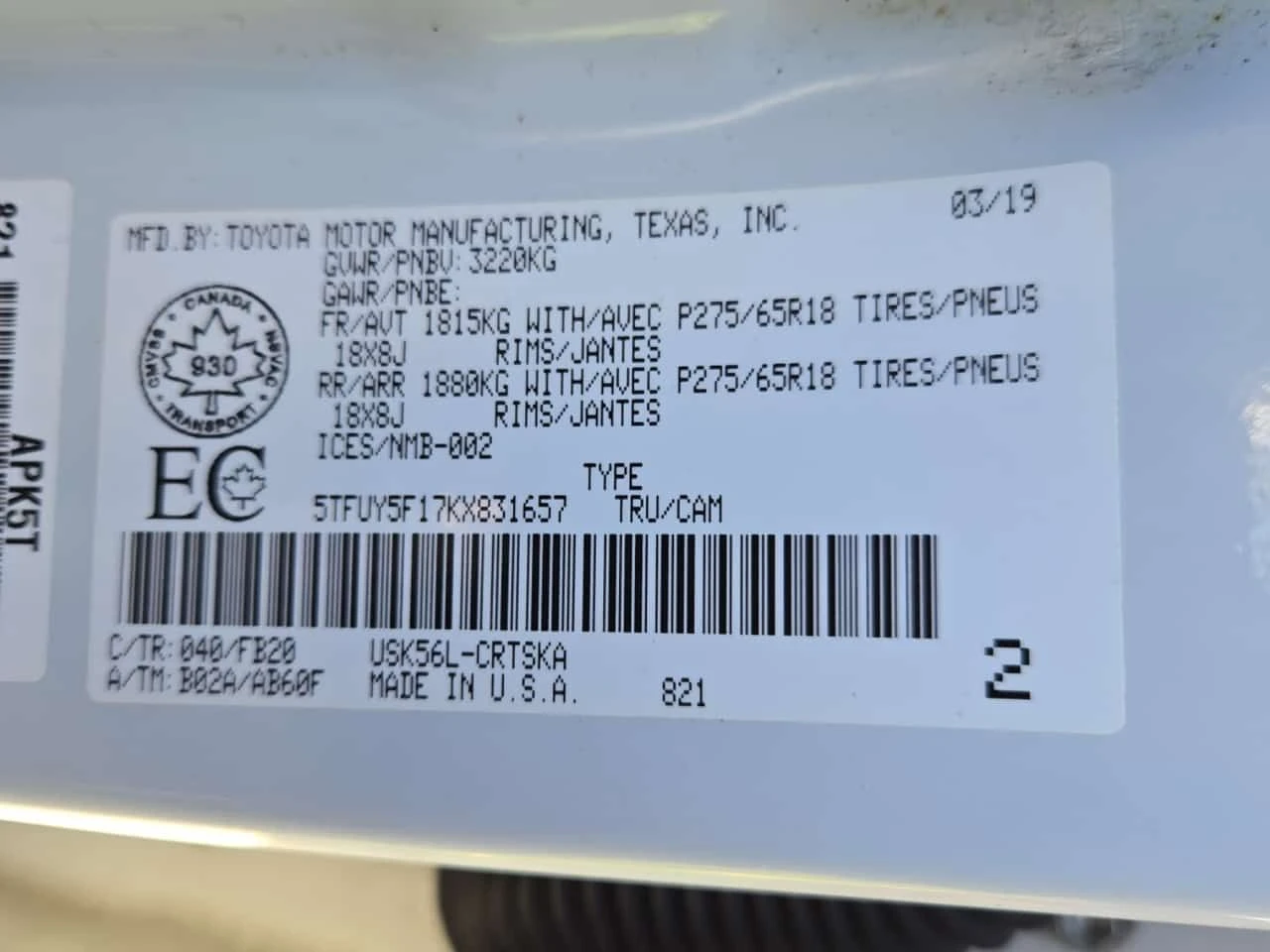 Toyota Tundra * SR5 PLUS CREW CAB STD BED * CARFAX * NAVI, снимка 16 - Автомобили и джипове - 54356470