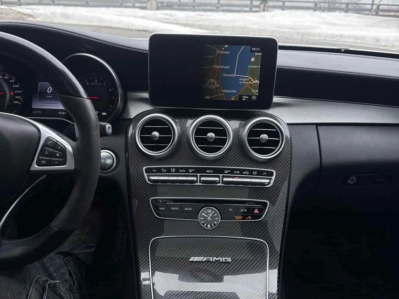 Mercedes-Benz C 63 AMG S * CARFAX * 360 * BURMESTER * ПАНОРАМА - изображение 9