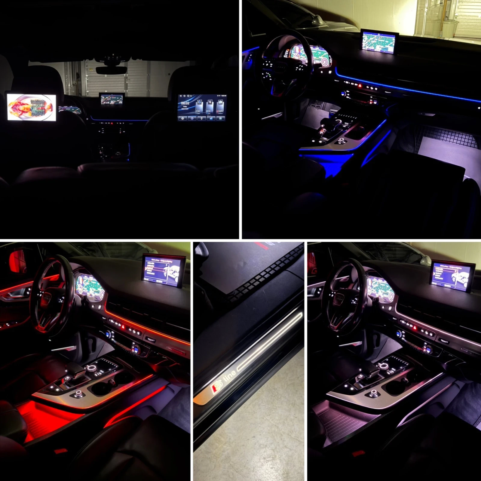 Audi Q7 3.0TDI/ 6+ 1/ PANO/ 3xTV/ 3xS-Line/ FULL LED, снимка 16 - Автомобили и джипове - 53739199