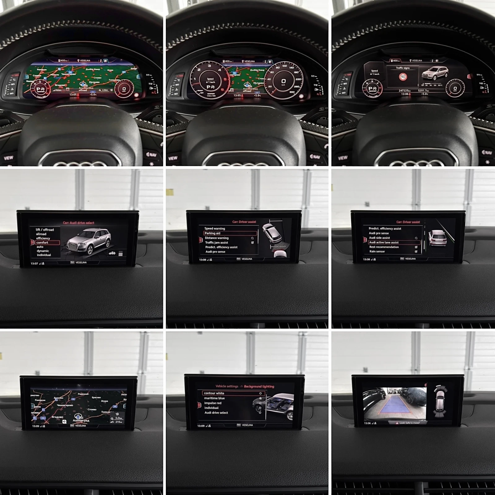 Audi Q7 3.0TDI/ 6+ 1/ PANO/ 3xTV/ 3xS-Line/ FULL LED, снимка 15 - Автомобили и джипове - 53739199