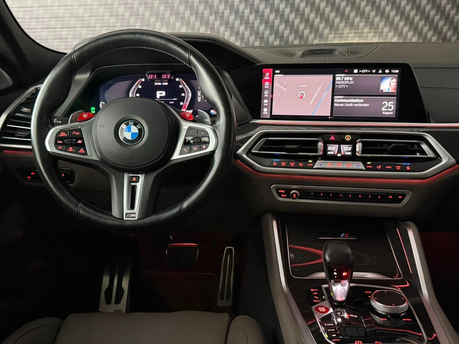 BMW X6 BMW X6M Competition INDIVIDUALCARBON3xTVPANORAMABO, снимка 13 - Автомобили и джипове - 55802832