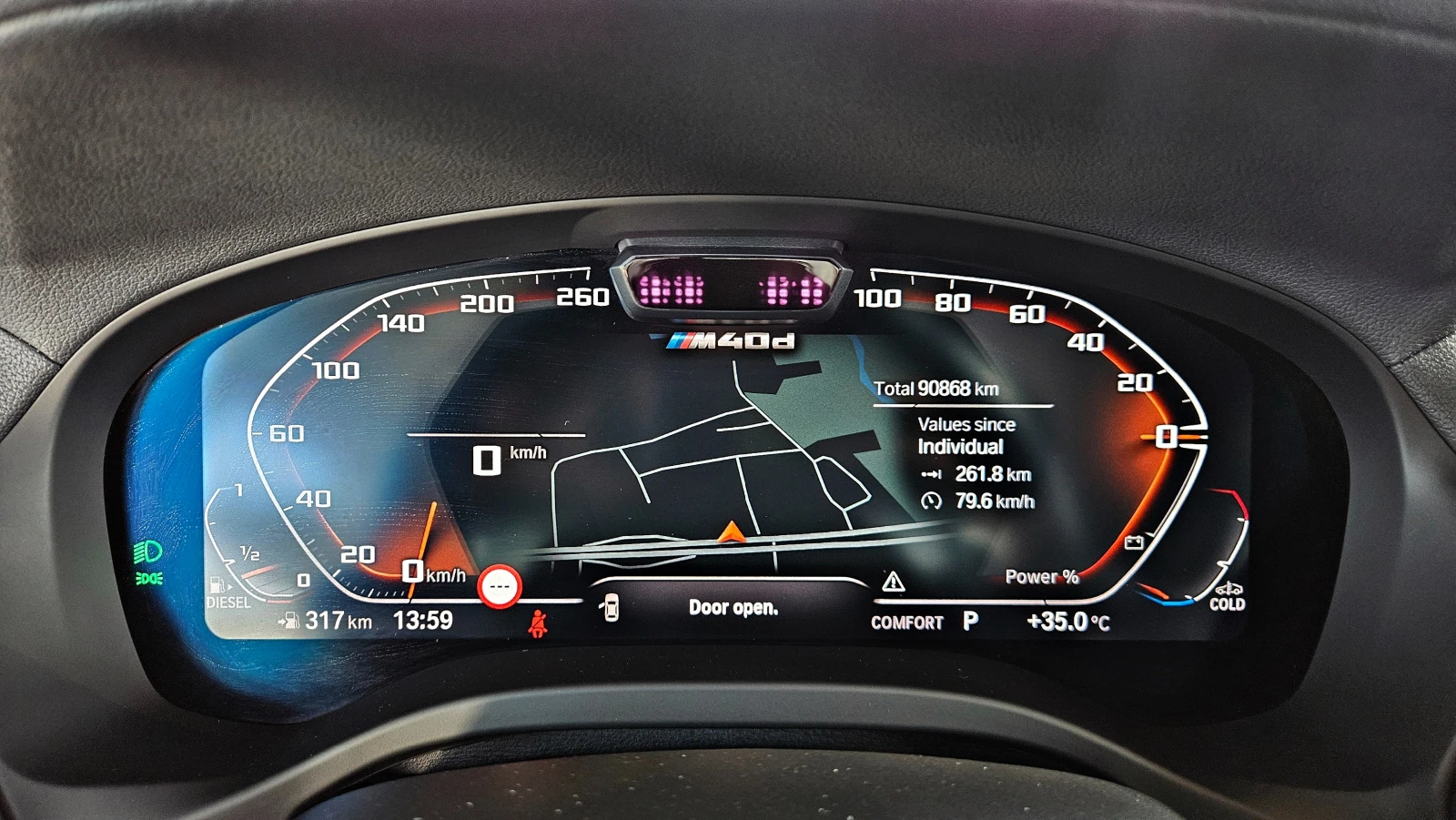 BMW X3 М40D/DISTR/3DCAMERA/HARMAN/HUD/ПОДГРЕВ/CAR PLAY/LI, снимка 9 - Автомобили и джипове - 55643409