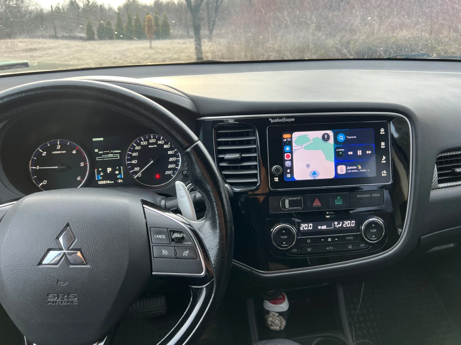 Mitsubishi Outlander 2.2DID  7 МЕСТЕН 4WD AUTO, снимка 9 - Автомобили и джипове - 56615379